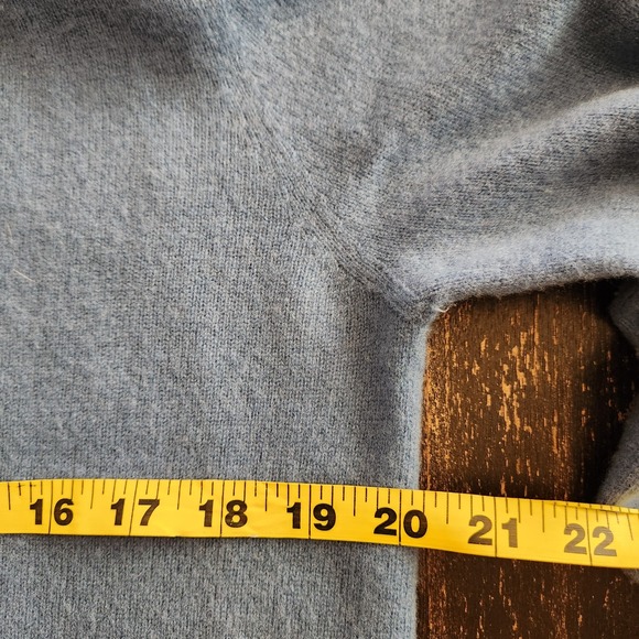 Charter Club 2-Ply 100% Cashmere Sweater Women's S/M Capsule Blue Basic Crew - Picture 4 of 8